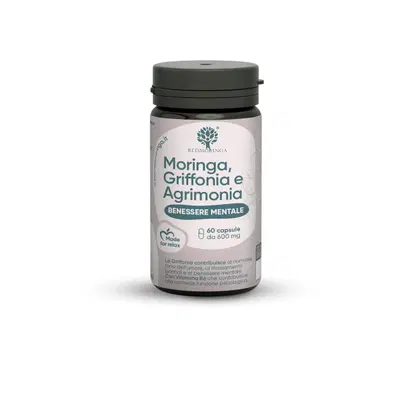 Integratore Benessere Mentale Moringa e Griffonia - 60 Capsule Integratore Benessere Mentale Moringa e Griffonia - 60 Capsule