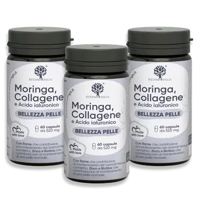 REDMORINGA MORINGA COLLAGENE ACIDO IALURONICO 60 CAPSULE REDMORINGA MORINGA COLLAGENE ACIDO IALURONICO 60 CAPSULE
