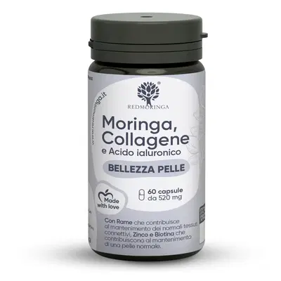 REDMORINGA MORINGA COLLAGENE ACIDO IALURONICO 60 CAPSULE REDMORINGA MORINGA COLLAGENE ACIDO IALURONICO 60 CAPSULE