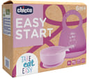 CHICCO SET PAPPA SILICONE 6M+ ROSA