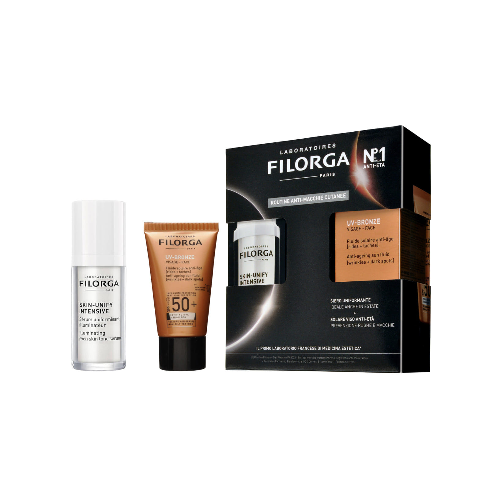 FILORGA COFANETTO SKIN UNIFY INTENSIVE 30 ML + UV BRONZE FACE 40 ML