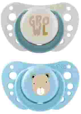 CHICCO SUCCHIETTI AIR AZZURRO SILICONE 2-6 MESI 2 PEZZI