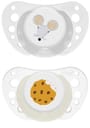 CHICCO SUCCHIETTI AIR GRIGIO LUMI SILICONE 16-36 MESI 2 PEZZI