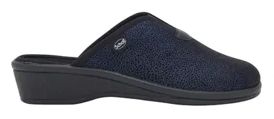 ELSA DOT PRINTED ELASTICATED CIABATTA WOMAN NAVY BLUE 39 ELSA DOT PRINTED ELASTICATED CIABATTA WOMAN NAVY BLUE 39
