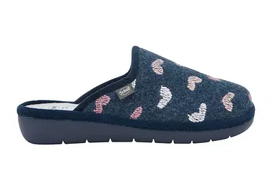 LAUREN EMBROIDERED FELT CIABATTA WOMAN NAVY BLUE/MULTI 41 LAUREN EMBROIDERED FELT CIABATTA WOMAN NAVY BLUE/MULTI 41