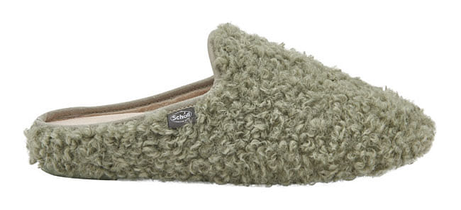 Maddy Curly Synthetic Fur Ciabatta Woman Green 37