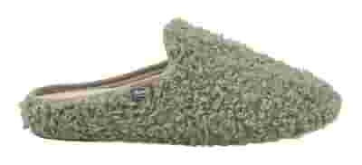 MADDY CURLY SYNTHETIC FUR CIABATTA WOMAN GREEN 37