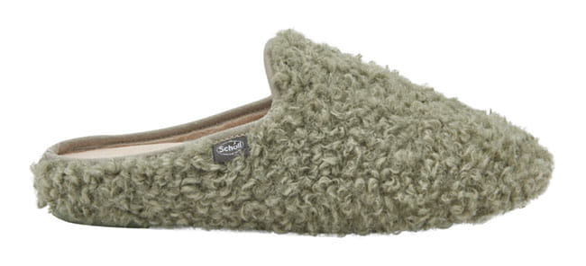 Maddy Curly Synthetic Fur Ciabatta Woman Green 41