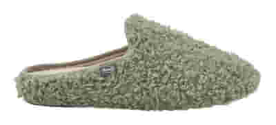 MADDY CURLY SYNTHETIC FUR CIABATTA WOMAN GREEN 41