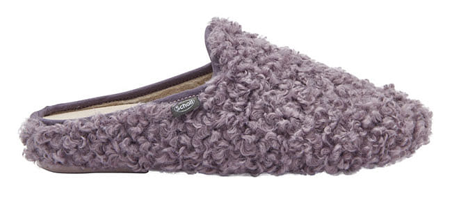 Maddy Curly Synthetic Fur Ciabatta Woman Lilac 36