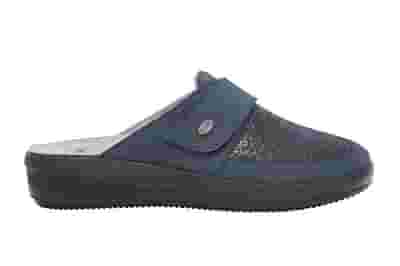 MAUREEN PRINTED ELASTICATED+MATT SYNTHETIC CIABATTA WOMAN BLUE 38