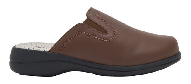 New Toffee Leather Ciabatta Woman Brown 41