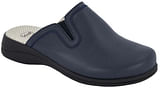 NEW TOFFEE LEATHER CIABATTA WOMAN NAVY BLUE 39