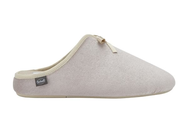 Rachele Sparkling Microfibre Pantofola Woman Platinum 40