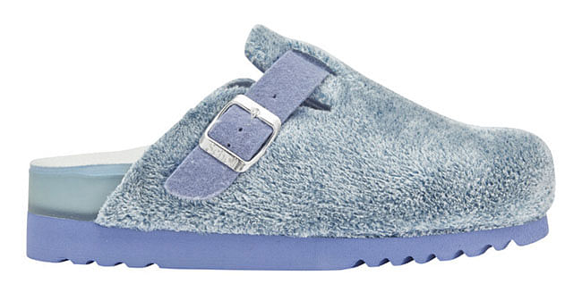 Poppy Microfibre Ciabatta Woman Light Blue 37