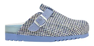 POPPY KNITTED TEXTILE CIABATTA WOMAN BLUE/MULTI 37 POPPY KNITTED TEXTILE CIABATTA WOMAN BLUE/MULTI 37