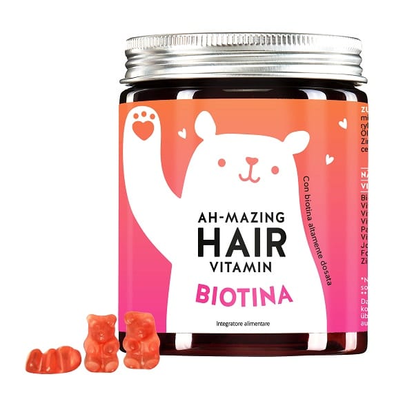 BEARS WITH BENEFITS AH-MAZING HAIR VITAMINS MIT BIOTIN 45 CARAMELLE GOMMOSE