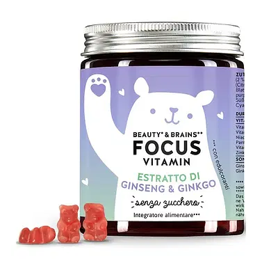 BEAUTY & BRAINS FOCUS VITAMIN GINKGO- & GINSENGEXTRAKT 45 CARAMELLE GOMMOSE BEAUTY & BRAINS FOCUS VITAMIN GINKGO- & GINSENGEXTRAKT 45 CARAMELLE GOMMOSE