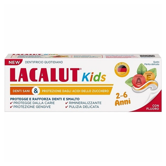 Lacalut Dentifricio Kids 2 6 Anni 55 Ml Menta Delicata