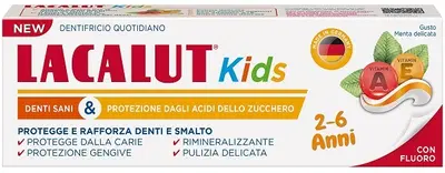 LACALUT DENTIFRICIO KIDS 2-6 ANNI 55 ML MENTA DELICATA LACALUT DENTIFRICIO KIDS 2-6 ANNI 55 ML MENTA DELICATA