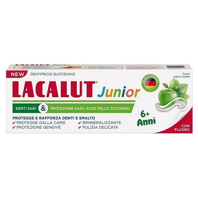 Lacalut Dentifricio Junior 6+ Anni 55 Ml Mela Menta