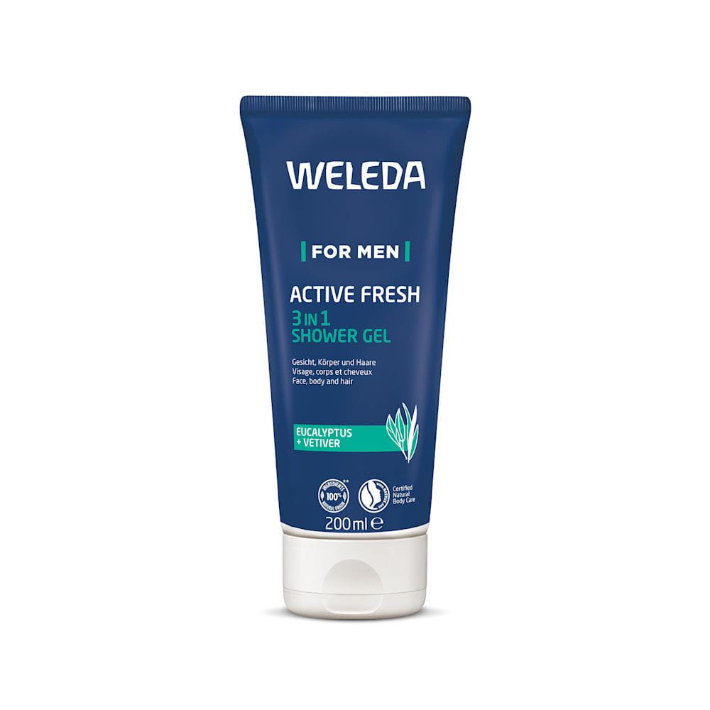 WELEDA FOR MEN ACTIVE FRESH 3IN1 SHOWER GEL 200 ML