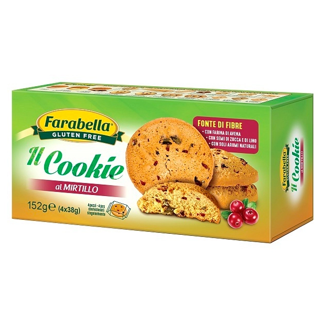 Farabella Il Cookie Al Mirtillo 4 Bustine Da 38 G