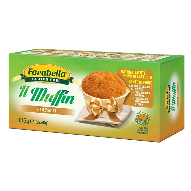 Farabella Muffin Classico 3 Pezzi Da 45 G