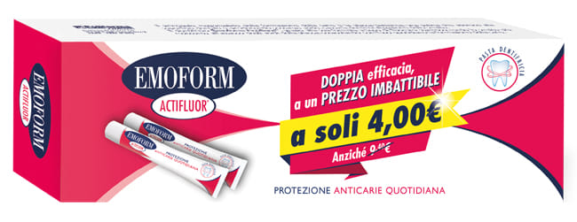EMOFORM ACTIFLUOR PROMO 2 PEZZI DA 75 ML
