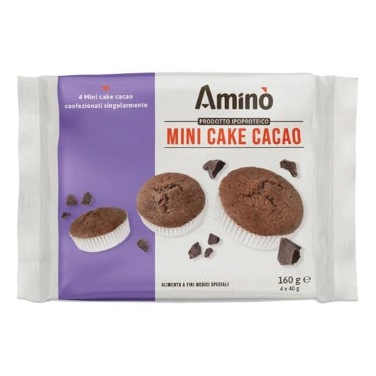 Amino' Mini Cake Cacao 4 Pezzi Da 40 G