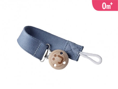 WOODEN CLIP CATENELLA CON CORDINO BLU