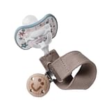 WOODEN CLIP CATENELLA CON CORDINO MARRONE