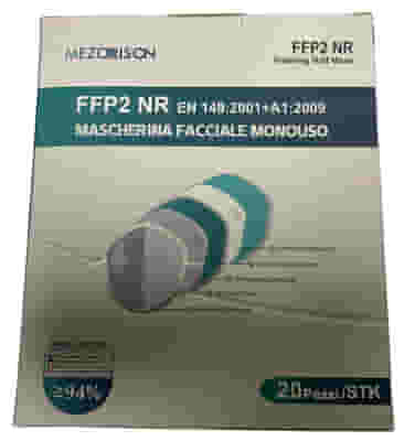MEZORRISON FFP2 NR MASCHERINA FACCIALE MONOUSO 20 PEZZI