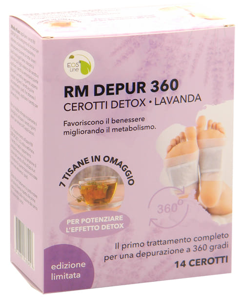 RM DEPUR 360 LAVANDA 14 CEROTTI PIEDI + 7 TISANE IN OMAGGIO