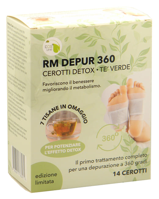 RM DEPUR 360 TE' VERDE 14 CEROTTI PIEDI + 7 TISANE IN OMAGGIO