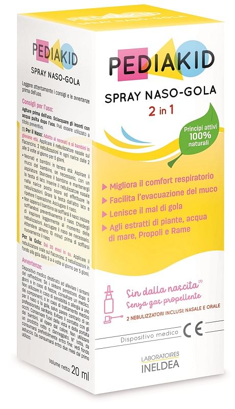 Pediakid Spray Naso Gola 20 Ml