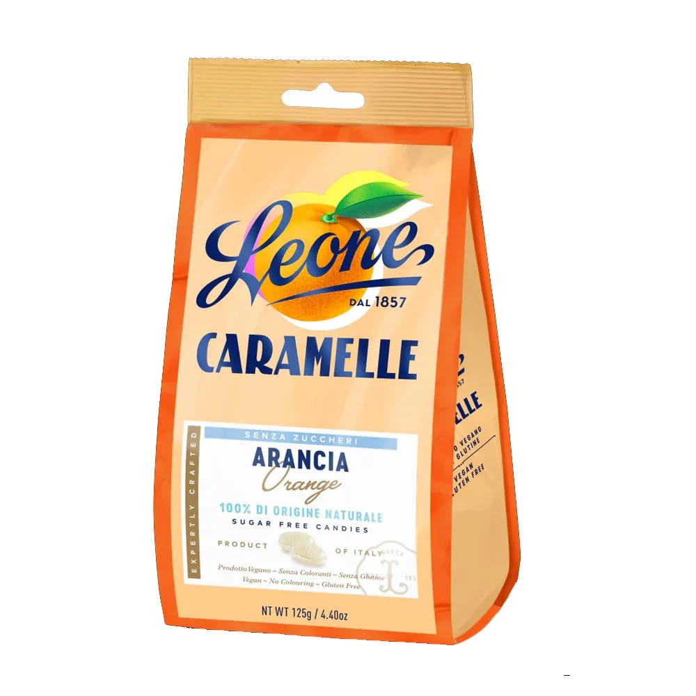 Caramelle Senza Zuccheri Arancia 125 G