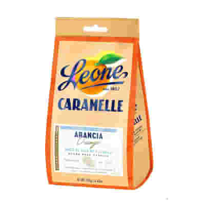 CARAMELLE SENZA ZUCCHERI ARANCIA 125 G