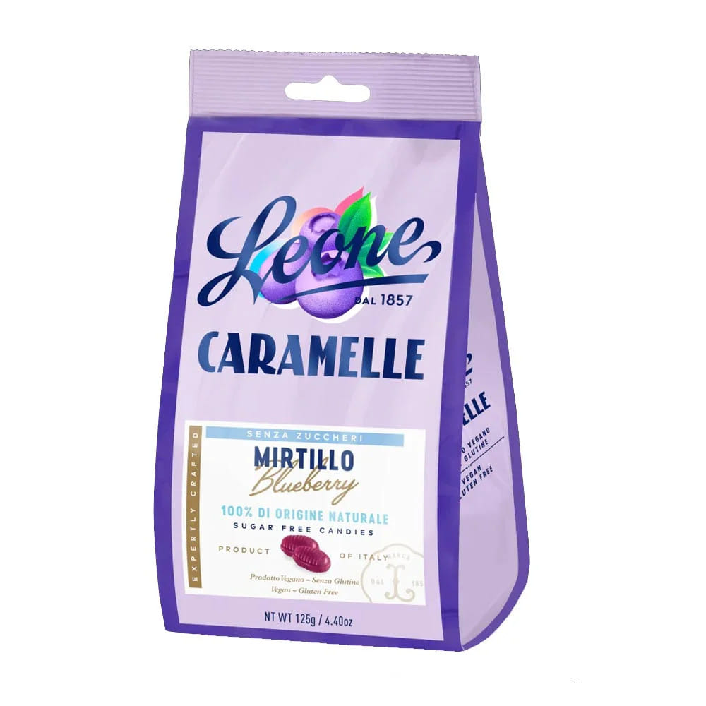 CARAMELLE SENZA ZUCCHERI MIRTILLO 125 G