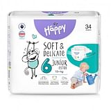 HAPPY PANNOLINI 15+ KG JUNIOR EXTRA TAGLIA 6 34 PEZZI