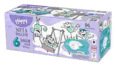 HAPPY PANNOLINI 15+ KG JUNIOR EXTRA TAGLIA 6 BOX 96 PEZZI