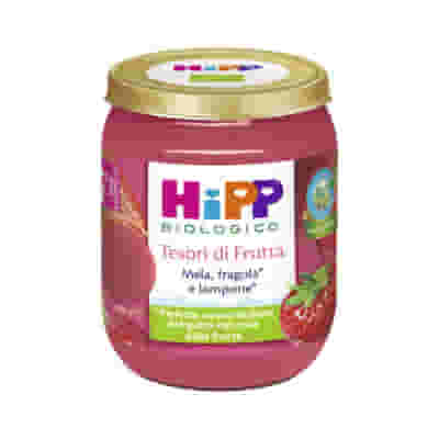 HIPP TESORI FRUTTA MELA FRAGOLA LAMPONE 160 G