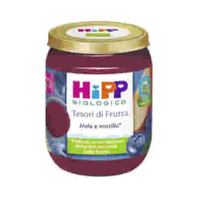 HIPP TESORI FRUTTA MELA MIRTILLO 160 G