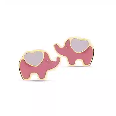 MEDICAL JEWELS ORECCHINO 429 ELEFANTINO CON CUORE