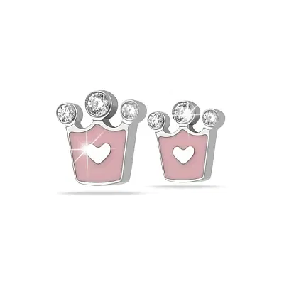 MEDICAL JEWELS ORECCHINO 436 CORONCINA CON CUORE MEDICAL JEWELS ORECCHINO 436 CORONCINA CON CUORE