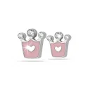 MEDICAL JEWELS ORECCHINO 436 CORONCINA CON CUORE