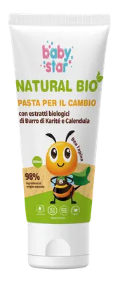 BABYSTAR PASTA CAMBIO PROTETTIVA NATURAL BIO 100 ML BABYSTAR PASTA CAMBIO PROTETTIVA NATURAL BIO 100 ML