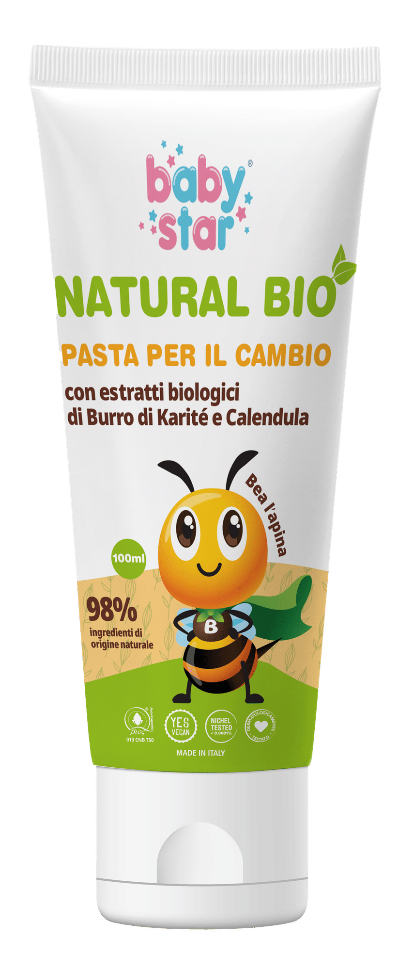Babystar Pasta Cambio Protettiva Natural Bio 100 Ml-image