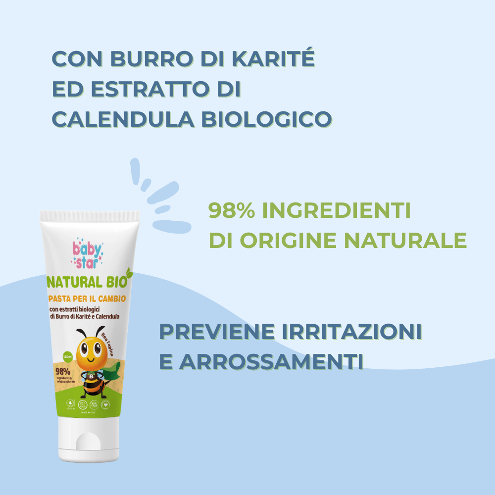 BABYSTAR PASTA CAMBIO PROTETTIVA NATURAL BIO 100 ML