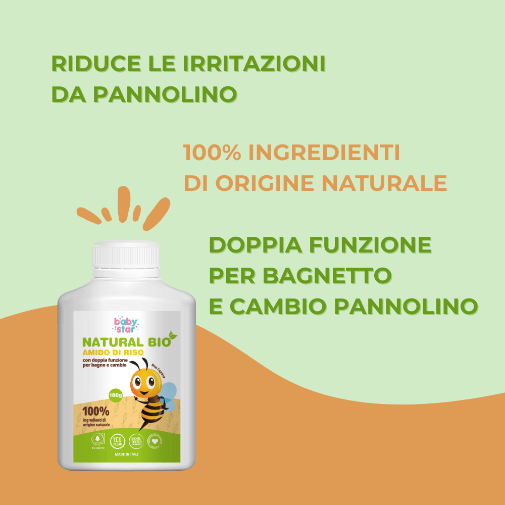 BABYSTAR AMIDO DI RISO NATURAL BIO 180 G